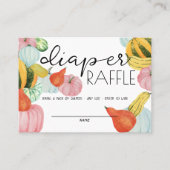 Oh My Gourd! - Baby Shower Diaper Raffle Insert Platzkarte (Vorderseite)