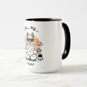 Oh my Lama, Start your day with humor and attitude Tasse (VorderseiteRechts)