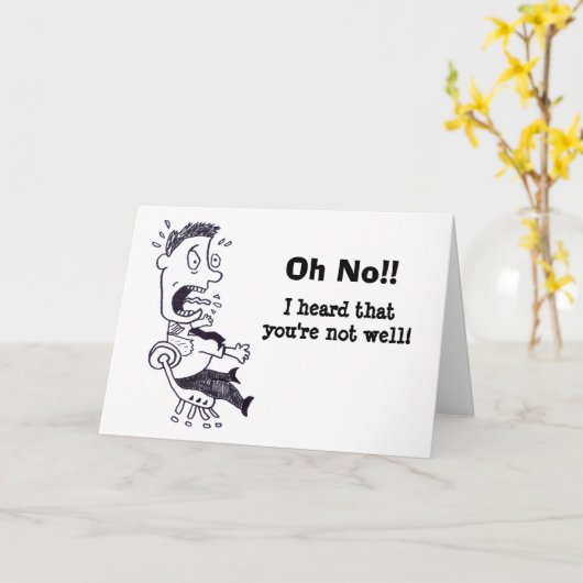 Oh nein, bald wird es gut karte (Gelbe Blume)