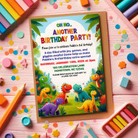 Oh nein! Eine weitere Dinosaurier-Geburtstagsparty