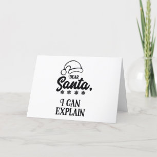 OH NEIN....ER SIEHT UNS, WENN WIR **SCHLAFEN** FEIERTAGSKARTE