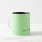 "Oh nein, es sind Freunde" Tasse (Vorderseite Links)