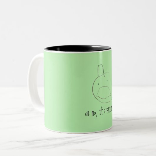 "Oh nein, es sind Freunde" Tasse (Vorderseite Links)