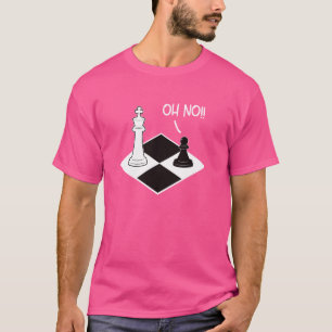 Oh Nein König Bauer Schachfigur Lustiger Schachspi T-Shirt