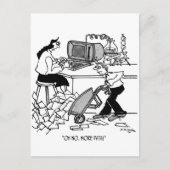 Oh nein. Mehr Daten! Postkarte (Vorderseite)