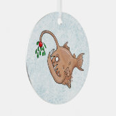 Oh nein! Mistletoe Angele Ornament Aus Metall (Vorderseite Rechts)