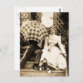 Oh nein, nein! (Sepia) Postkarte (Vorne/Hinten)