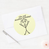 Oh nein! Noch ein Geburtstag, lustige Aufkleber (Umschlag)