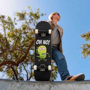 OH NEIN! PANIC GREEN MONSTER FUNNY Skateboard Deck
