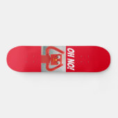 OH NEIN! PANIC RUBBER MAN FUNNY Skateboard Deck (Horizontal)