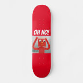 OH NEIN! PANIC RUBBER MAN FUNNY Skateboard Deck (Vorderseite)