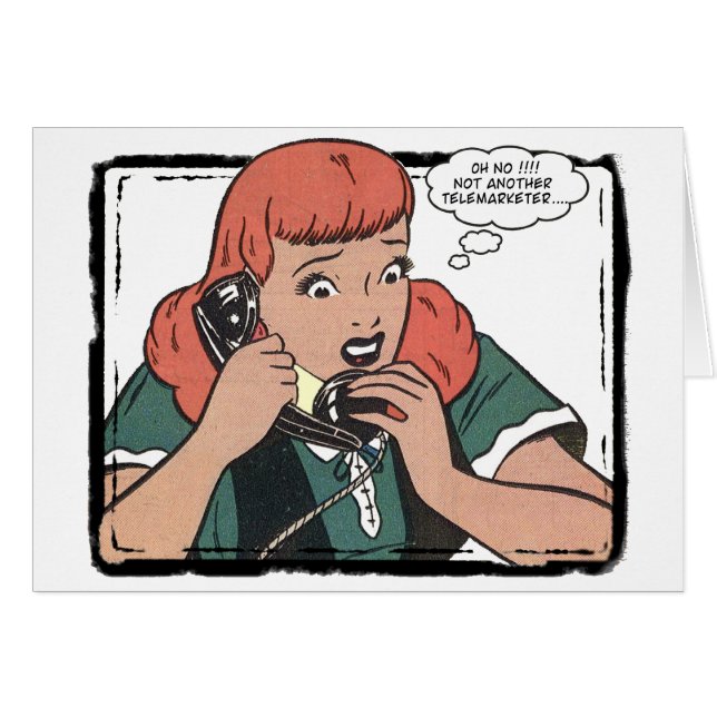 Oh nein! Schon wieder ein Telefonverkäufer (Vorderseite (Horizontal))