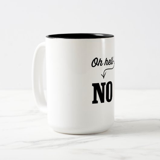 Oh nein zweifarbige tasse (Vorderseite Links)