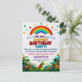 Oh No! Another Dinosaur Themed Birthday Party  Postkarte (Stehend Vorderseite)