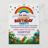 Oh No! Another Dinosaur Themed Birthday Party  Postkarte (Vorderseite)