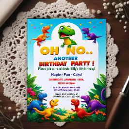 Oh No! Another Dinosaur Themed Birthday Party  Postkarte