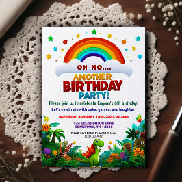 Oh No! Another Dinosaur Themed Birthday Party  Postkarte