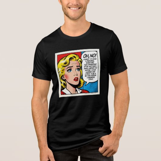 Oh No Female - Unisex Tri-Blend Shirt (Vorderseite)