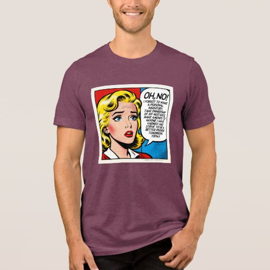 Oh No Female - Unisex -  Tri-Blend Shirt (Vorderseite)