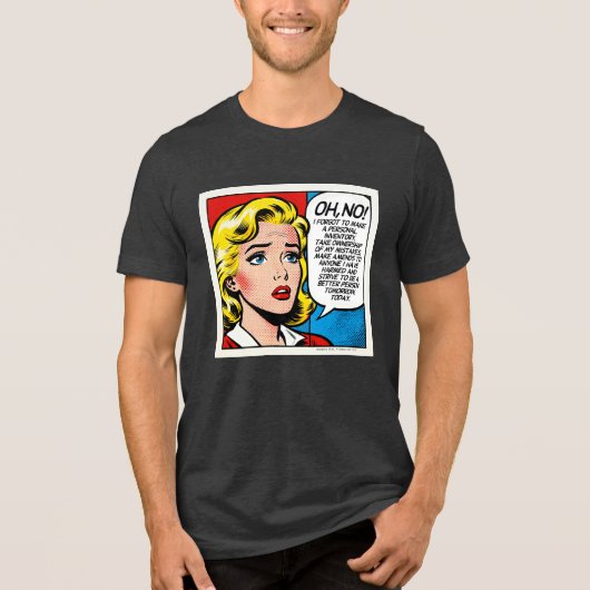 Oh No Female - Unisex -  Tri-Blend Shirt (Vorderseite)