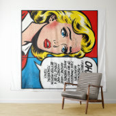 OH NO Wall Art Tapestry Wandteppich (Beispiel (Horizontal))