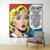 OH NO Wall Art Tapestry Wandteppich (Beispiel)