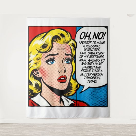 OH NO Wall Art Tapestry Wandteppich (Vorderseite)