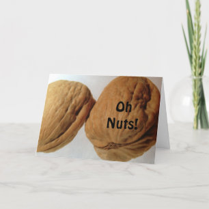 OH NUTS, ES IST DEIN GEBURTSTAG! SAGTE DIE NUTS!!! KARTE