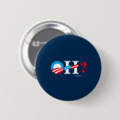 OH- - Obama dann Hillary - AntiHillarypng-Weiß - Button (Vorne & Hinten)