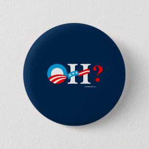 OH- - Obama dann Hillary - AntiHillarypng-Weiß - Button
