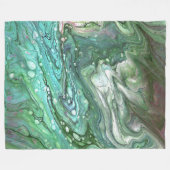 Oh Oh 2 Cool Grüner Abstrakt Wurfdecke Fleecedecke (Vorderseite (Horizontal))