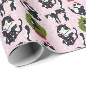 Oh-oh! Die Katze ist im Baum Geschenkpapier (Rolleneckpunkt)