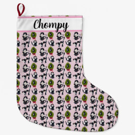 Oh-oh! Die Katze ist im Baum Großer Weihnachtsstrumpf