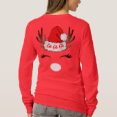 Oh Oh Ugly Red Christmas Sweather T-Shirt (Rückseite)