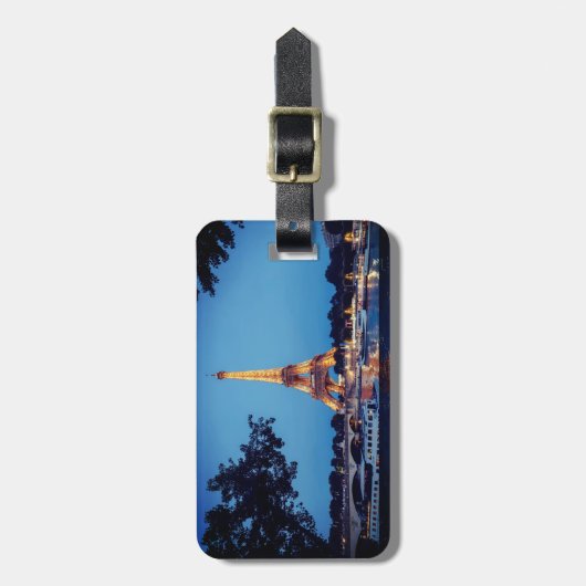 "Oh Paris!" Gepäckanhänger (Vorderseite vertikal)