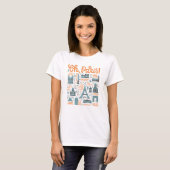 Oh, Paris! | Städtische Typografie T-Shirt (Vorne ganz)