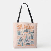 Oh, Paris! | Stadttypographie Tasche (Rückseite)