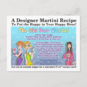 Oh! Pear Martini Rezept Postkarte (Vorderseite)