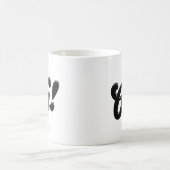 Oh! Personalisierte Retro-Script-Typografie Kaffeetasse (Mittel)