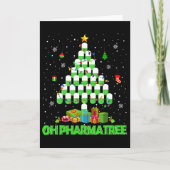 Oh Pharmatree Christmas Tree Pharmacy Medication P Karte (Vorderseite)