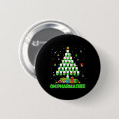 Oh Pharmatree Weihnachtsbaum Apotheke Medikamente Button (Vorne & Hinten)