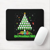 Oh Pharmatree Weihnachtsbaum Apotheke Medikamente  Mousepad (Mit Mouse)
