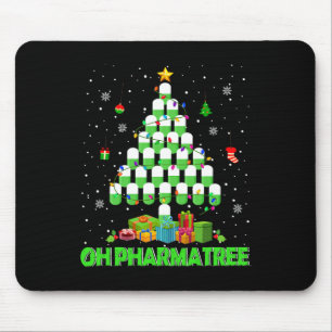 Oh Pharmatree Weihnachtsbaum Apotheke Medikamente  Mousepad