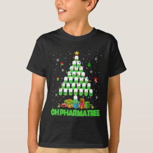 Oh Pharmatree Weihnachtsbaum Apotheke Medikamente  T-Shirt