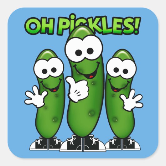 Oh Pickles Sticker (Vorderseite)