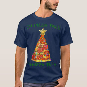 Oh Pizza Weihnachtsbaum Lichter Weihnachten Weihna T-Shirt