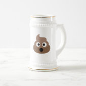 Oh Poo Emoji Bierglas (VorderseiteRechts)