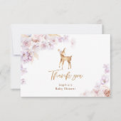 Oh Reh Baby Dusche danke Karte (Vorderseite)