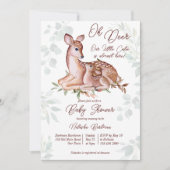 Oh Reh Baby Dusche Einladung Vorlage (Vorderseite)