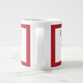 Oh Reh, es ist die Zeit des Jahres!  kariertes Hir Jumbo-Tasse (Rückseite)